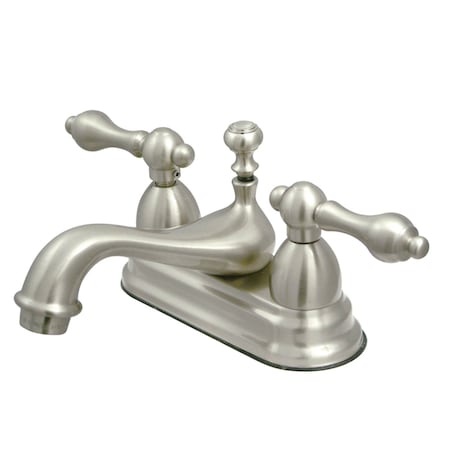 Kingston Brass KS3608AL 4" Centerset Bathroom Faucet, Brushed Nickel KS3608AL